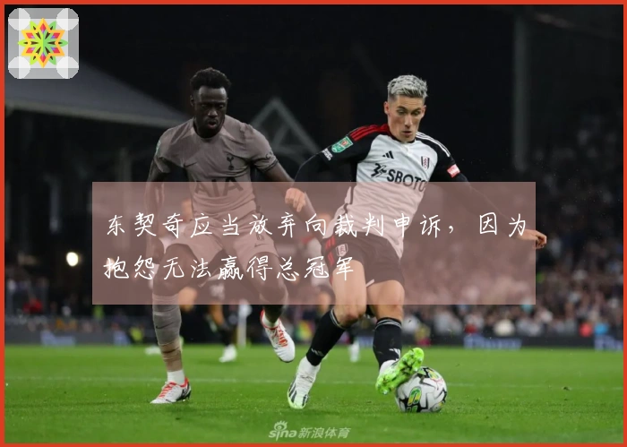 东契奇应当放弃向裁判申诉，因为抱怨无法赢得总冠军